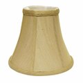 Estallar 8 in. Pale Brown Premium Bell No Slub Lampshade, Tan ES3099539